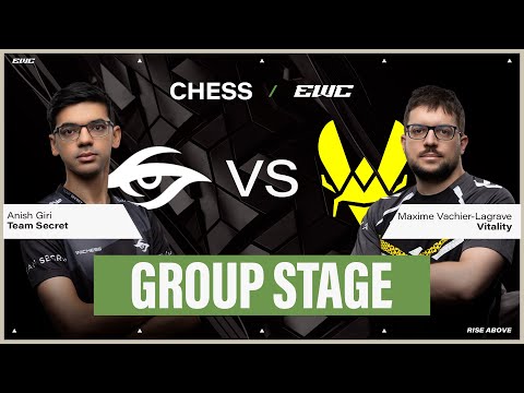 Anish Giri vs Maxime Vachier-Lagrave | Chess at EWC 25 - Day 1 - Group Stage