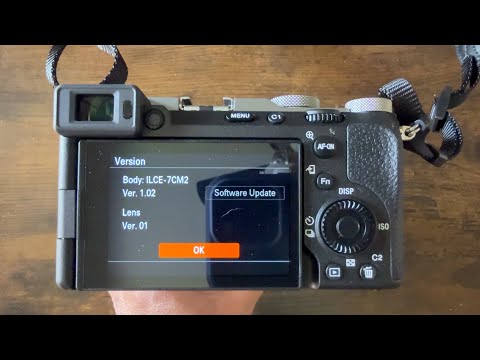Sony A7C II Firmware Update from Ver 1.02 to Ver 2.0