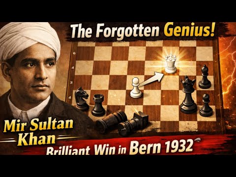 The Forgotten Genius Mir Sultan Khan's Brilliant Win|Bern1932
