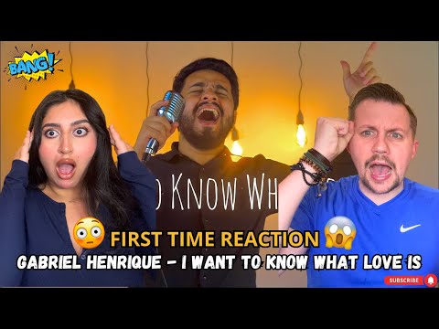 WOW !!! My husband reacts to more Gabriel Henrique I Want to Know What Love Is - First time REACTION