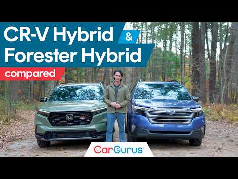 Hybrid Crossovers from Honda and Subaru | 2026 Honda CR-V Hybrid vs 2025 Subaru Forester Hybrid