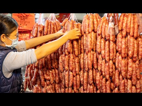 Sausage(Fry Red Yeast,Spicy,Garlic Odor) Making/香腸(蒜味,紅麴,辣味)製作/Taiwanese Traditional Food