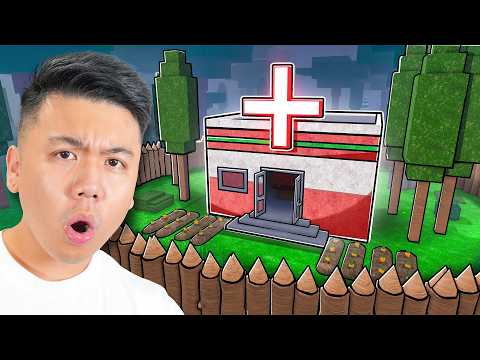 I Built The SAFEST Hospital BASE in 99 Nights in a Forest