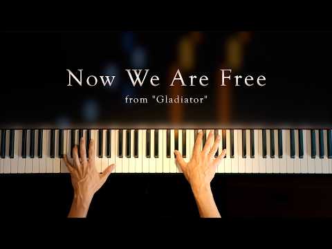 Now We Are Free (from "Gladiator") \\ Jacob's Piano Visualizer