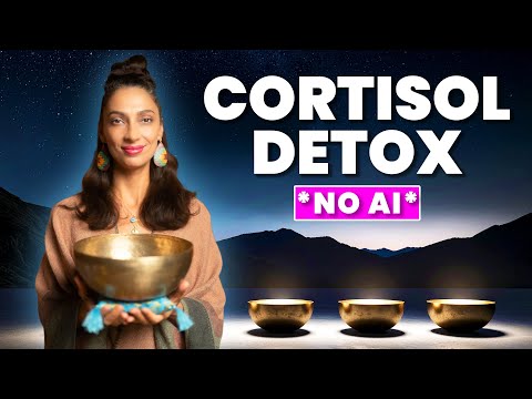 CALMING CORTISOL DETOX | Parasympathetic Nervous System Healing | Sound Bath Meditation To Sleep