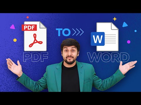 How to Convert PDF to Word | Change PDF File to Word Document