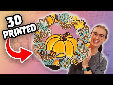 I 3D Printed a GIANT Wreath - Turning SVGs into 3D Prints