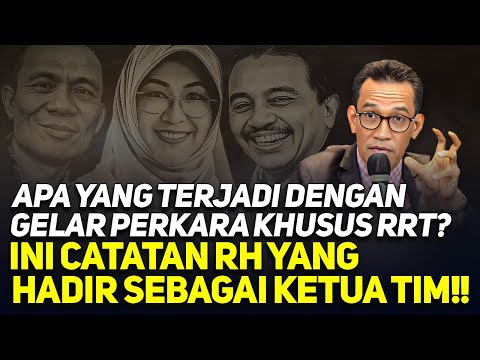 🔴LIVE! APA YANG TERJADI DENGAN GELAR PERKARA KHUSUS RRT? CATATAN RH YANG HADIR SEBAGAI KETUA TIM!