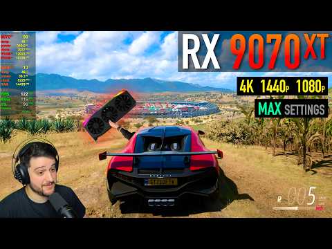 RX 9070 XT - Forza Horizon 5 - Buttery Smooth on MAX Settings!