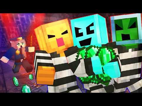 COPS and ROBBERS in Minecraft with Loud People