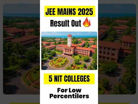 JEE MAINS 2025  - Top 5 Nits at Low JEE Rank |. Cutoff | NIT At Low Percentile