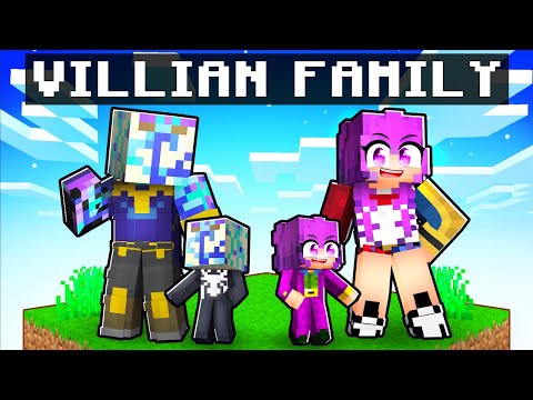 Having a SUPERVILLAIN FAMILY in Minecraft!
