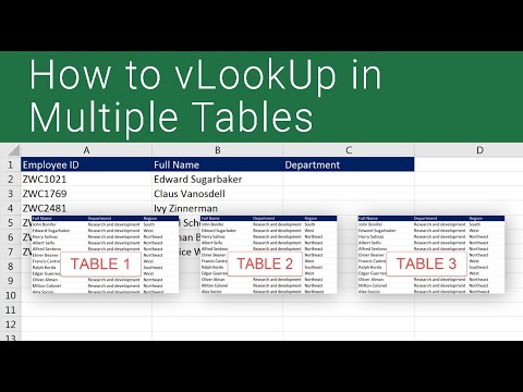 VLookup on Multiple Sheets in Excel
