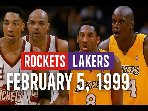 02/05/1999 Rockets vs. Lakers Kobe Bryant Full game