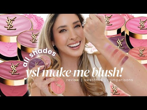 NEW YSL BLUSHES: These Really MAKE ME BLUSH..WOW! 🥰 INSANE Blush Review and Swatches of ALL SHADES 💕