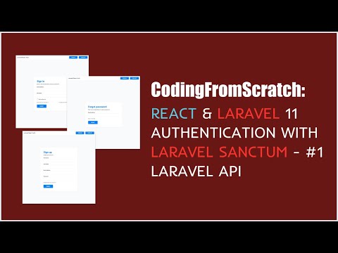 React & Laravel 11 Authentication with Laravel Sanctum - #1 Laravel API