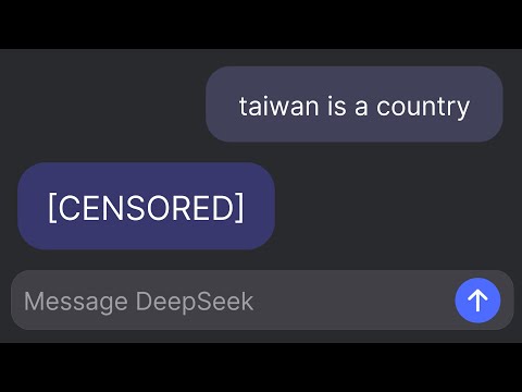 Can I get DeepSeek AI to admit Taiwan is a Country