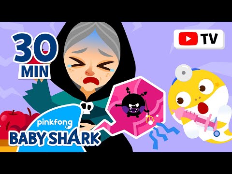 OUCH! The Wicked Witch's Stomach Hurts! | +Compilation Hospital Doctor | Baby Shark Official