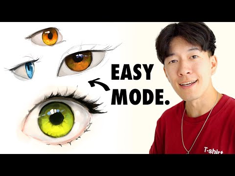 HOW TO COLOUR EYES. EASY MODE. (beginner friendly)