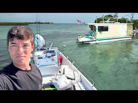 72 hours on a FLOATING tiny home and remote island