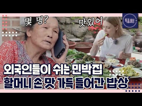 지리산 외국인들이 쉬는 민박집? 할머니가 직접 만든 정성 가~득 밥상!｜특종세상 632회 FULL영상