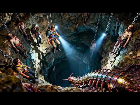 【Chinese Drama】絕命逃亡！探險小隊為尋寶深入神秘地洞，竟意外驚醒萬年蜈蚣王！#drama #恐怖 #惊悚