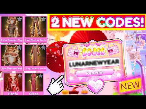 REDEEM NOW! 2 *NEW* CODES IN DRESS TO IMPRESS... LNY UPDATE 2026 Roblox