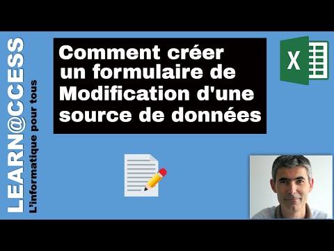 VBA - Comment créer un  Formulaire de Modification