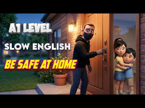 BE SAFE AT HOME | English Listening Practice for Beginners (A1 Level)