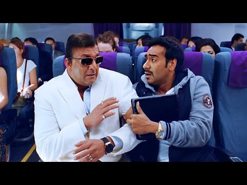 अबे तू प्लेन में पहली बार आया है क्या? डबल धमाल कॉमेडी | Ajay Devgn | Sanjay Dutt | Feel Good Movies