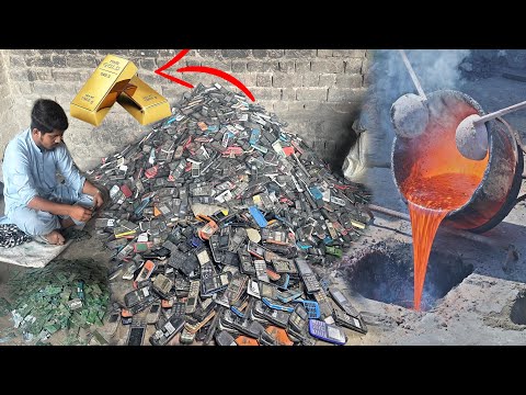 Perfect Method! “24K Pure Gold Extraction from Million Old Smartphones — Inside the Factory Process