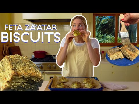 FETA. ZA'ATAR. BISCUITS.
