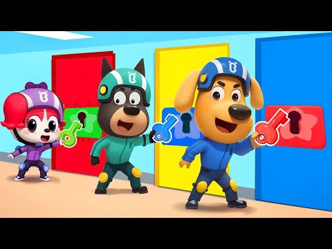 Police in the Escape Room Challenge | Funny Adventure | Safety Rules for Kids | Sheriff Labrador