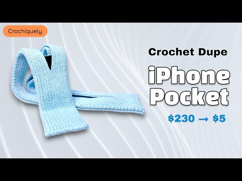Crochet iPhone Pocket Dupe ✨ (Apple × Issey Miyake Inspired)