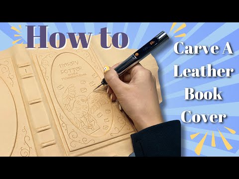How To Carve A Harry Potter Cover! - ft. Resparked Pen [DIY BOOKBINDING]