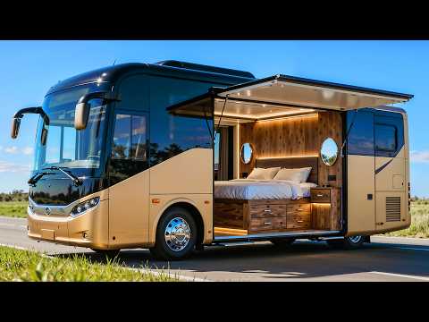 Couple Transforms Bus into Luxury Mobile Home | Full Conversion by @Mela and Don  |  Rehabit8
