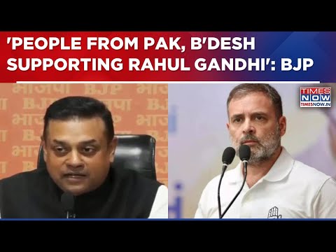 BJP's Sambit Patra Makes Stunning Claim: 'People From Pakistan, Bangladesh Supporting Rahul Gandhi'