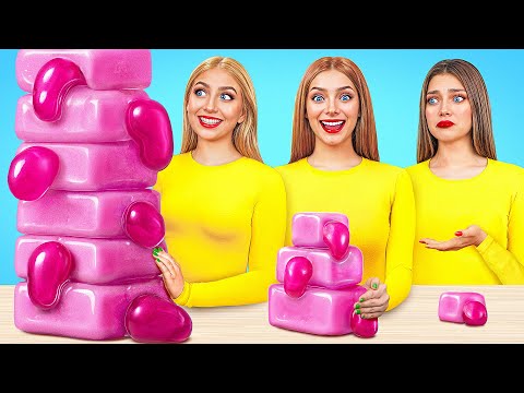 Большая, Средняя или Маленькая Тарелка Челлендж | Забавные Лайфхаки с Едой Bubba DO Challenge