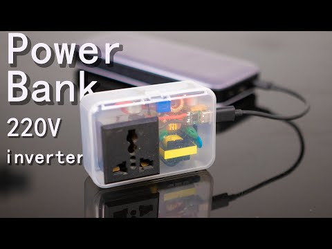 Power bank to AC 220V DIY type-C Inverter