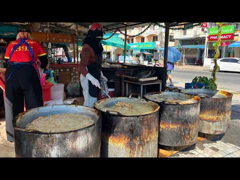 Sold Out 500 Kilos Fried Chicken Skin Per Day in 5 Hours In Giant Iron Pans | Thai Street Food