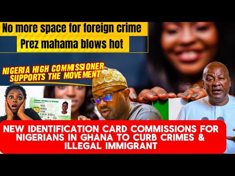 BREAKING NEWS‼️NEW CARD FOR IDENTIFICATION LAUNCHED FOR 🇳🇬 IN 🇬🇭TO CURB CRIMINALS & ILLEGAL 