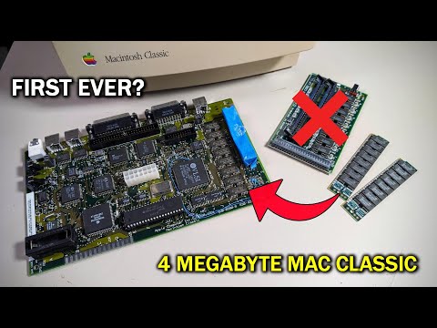 A Mac Classic with 4mb of RAM without using the RAM expansion card