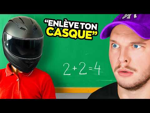 Un Beau Garçon Porte Un Casque Pour ÉVITER LES FILLES !