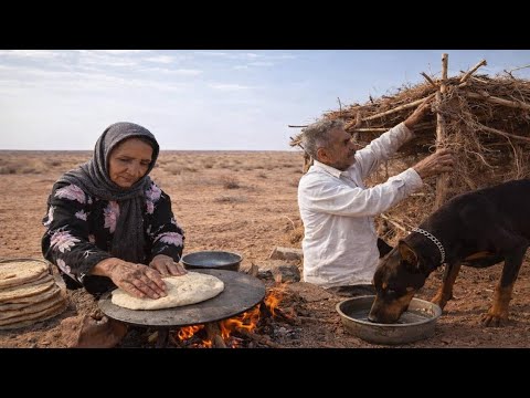 Desert Survival in Iran   Baking Traditional Bread Without an Oven