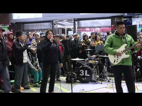 往事只能回味 + The Young Ones + Sealed With a Kiss - 3L樂隊 Busking Hong Kong 香港旺角街頭表演 131220