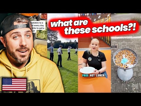 European Schools Are on Another Level 🤯 American Reacts