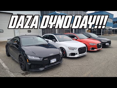 WE DYNO TESTED 5 RS3's AND TTRS's!!! (Unitronic & DS1 Tuned)