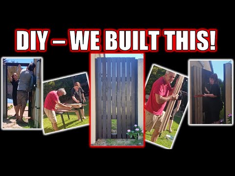 DIY Yard Gate Build From Scratch | Husband & Wife Team 💪