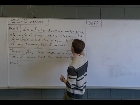 Linear Algebra - Bases