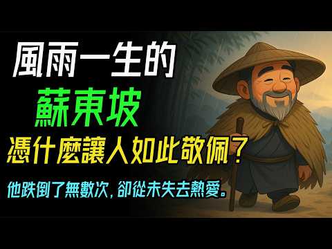 風雨一生的蘇東坡，憑什麼讓人如此敬佩？他跌倒了無數次，卻從未失去熱愛。#蘇東坡 #東坡樂府 #宋詞之美 #詩酒人生 #人生哲學 #唐宋八大家 #詞人風骨 #文學名著 #被貶的人生 #樂觀精神